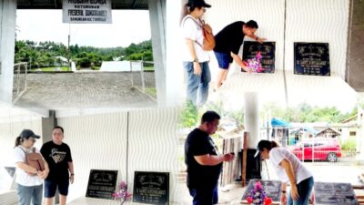Bersama Istri, Robby Dondokambey Ziarah ke Makam Keluarga di Masa Tenang Pilkada