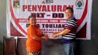 Kado Natal Istimewa! BLT-DD Sejahterakan 77 KPM di Desa Touliang