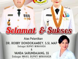 RD-Vasung Resmi Dilantik, Jajaran Pemkab Minahasa dan Masyarakat Ucapkan Selamat