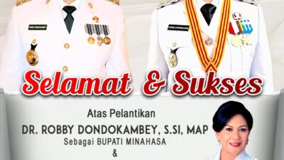 RD-Vasung Resmi Dilantik, Jajaran Pemkab Minahasa dan Masyarakat Ucapkan Selamat
