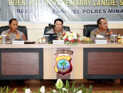 Profesionalisme Personel Polres Minahasa Dipuji Kapolda, Hujan Bukan Penghalang Tugas