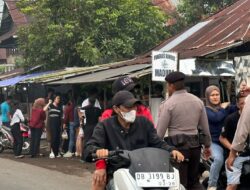 Patroli Ramadhan Polres Minahasa, Jaga Keamanan Pasar Takjil di Kampung Jawa