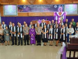 Pererat Sinergi, Kapolres Minahasa Gelar Minggu Kasih di Gereja Mahanaim Wewelen