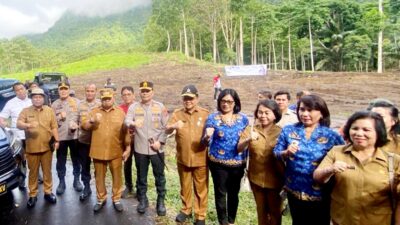 Kapolda Sulut dan Kapolres Minahasa Bersama Bupati Tinjau Lokasi SMA Unggul Garuda