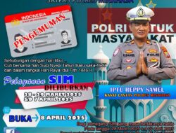 Pelayanan SIM Polres Minahasa Libur saat Libur Nyepi dan Idul Fitri