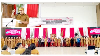 Bupati Robby Dondokambey Hadiri Ibadah Oikumene, Ajak ASN Kedepankan Pelayanan