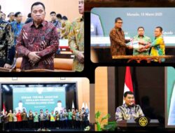 Bupati Robby Dondokambey Hadiri Serah Terima Jabatan Kepala BPK Perwakilan Sulut