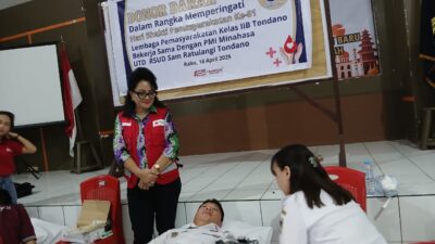 HBP ke-61, Lapas Tondano Buktikan Pemasyarakatan Peduli Sesama Lewat Donor Darah