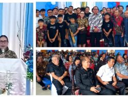 Wabup Vanda Sarundajang Tekankan Gotong Royong dan Potensi Lokal di Perayaan 13 Tahun Desa Atep 1