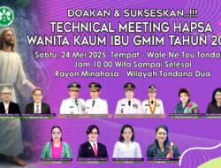 Jelang HAPSA 2025, WKI GMIM Gelar TM Krusial, Siap Hadirkan Dampak Positif Skala Besar