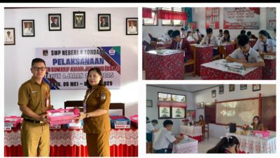 Senyum dan Harapan Warnai Hari Pertama USAJ SMPN 4 Tondano, Restu Orang Tua Jadi Bekal Utama