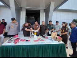 Bupati Minahasa Hadiri Pemusnahan Barang Bukti, Sinergi Forkopimda Jaga Minahasa Aman