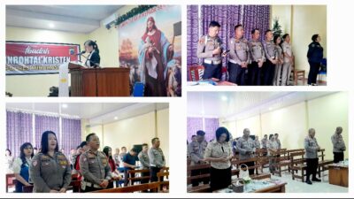 Kamis Pagi di Wale Zebaoth, untaian Doa dan Pembinaan Mental di Polres Minahasa
