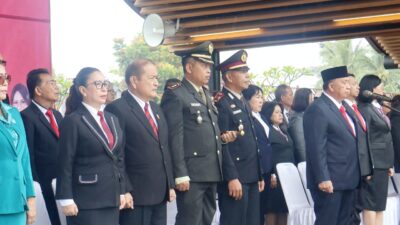 Dandim 1302/ Minahasa Letkol Inf Mutakbir Hadiri Upacara Hari Lahir Pancasila, Tekankan Semangat Persatuan
