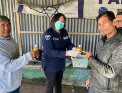 Kado Sehat dari Polres Minahasa, Pengemudi Ojek di Tondano Terima Cek Kesehatan dan Vitamin Gratis