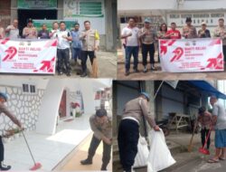 Polsek Langowan Gelar Kerja Bakti Religi, Jalin Toleransi Jelang Hari Bhayangkara dan Tahun Baru Islam