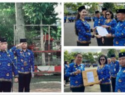 Apel Korpri, Bupati Minahasa Lantik 204 P3K dan Serahkan Berbagai Penghargaan