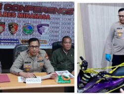 Polres Minahasa Tangkap Dua Pelaku Curanmor yang Sempat Viral