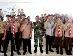 Bela Negara, Pasiter Kodim 1302 Minahasa Tanamkan Nasionalisme Sejak Dini di Kalangan Pelajar