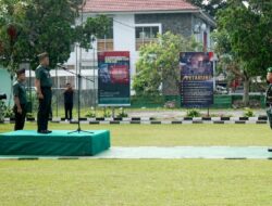 Kasdim Minahasa Pimpin Upacara Bendera di Makodim