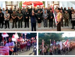 Ketua DPRD Minahasa Robby Longkutoy Pimpin Upacara Taptu, Nyalakan Semangat Perjuangan di HUT ke-80 RI