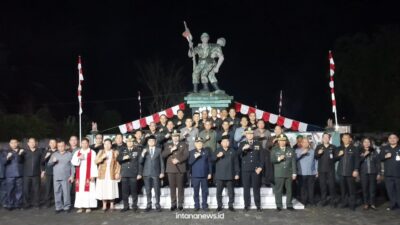 Hadiri Apel di TMP Tondano, Kasdim 1302/Minahasa Kenang Jasa Pahlawan dalam HUT Ke-80 RI