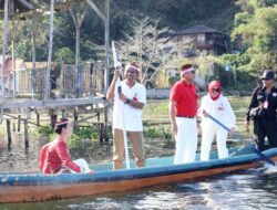 Dandim Minahasa Dampingi Danrem Kunjungi Danau Tondano, Apresiasi Pembersihan Eceng Gondok