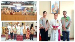 Dandim 1302/Minahasa Hadiri Misa Syukur Bersama Istri