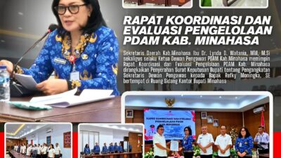 Rapat Evaluasi PDAM Minahasa, Sekda: Peningkatan Kualitas Layanan Jadi Prioritas