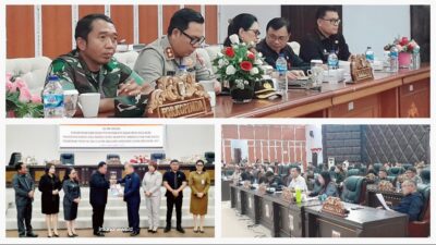 Sinergi TNI-Pemda, Dandim 1302 Minahasa Hadiri Rapat Paripurna Pembahasan Anggaran