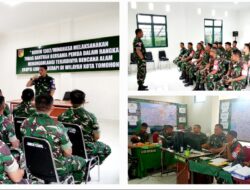 Tingkatkan Kesiapsiagaan, Kodim 1302 Minahasa-Pemda di Tomohon Latihan Penanggulangan Erupsi