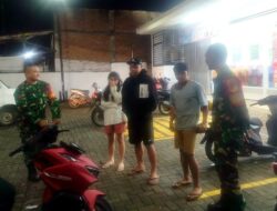 TNI Aktif Jaga Keamanan, Koramil 1302-19/Modoinding Patroli Malam di Titik Strategis 