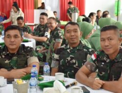 Dandim 1302/Minahasa Letkol Inf Bonaventura Hadiri Sertijab Pejabat Utama Korem 131/Santiago