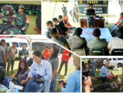 Dandim 1302/Minahasa Letkol Inf Bonaventura Pimpin Simulasi Kesiapsiagaan Bencana di Tomohon