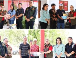 Wabup Vanda Sarundajang Serahkan Bantuan untuk Korban Bencana di Kakas dan Kakas Barat