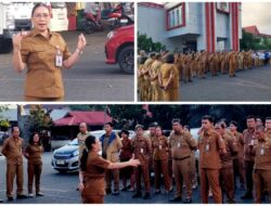 Wabup Vanda Sarundajang Memimpin Apel Sore, Penguat Komitmen Pelayan Publik