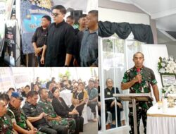 Dukacita Kodam Merdeka, Danpomdam dan Danrindam Hadiri Pemakaman Kakak Ajudan Presiden