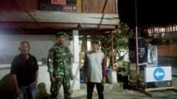 Koramil Kodim 1302/Minahasa Intensifkan Pos Siskamling Bersama Warga