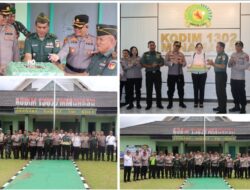 Rayakan HUT ke-80 TNI, Kapolres dan Kodim Minahasa Pererat Sinergi di Garis Depan NKRI