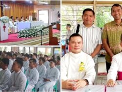 Dandim 1302/Minahasa Letkol Inf. Bonaventura Saksikan Kaul Seumur Hidup Sembilan Frater MSC