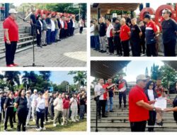 Pemkab Minahasa Bangun Budaya Sehat dan Produktif Lewat Olahraga Pagi, Bupati Serahkan SK Plh Kadis Koperasi