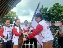 Wabup Minahasa Vanda Sarundajang Lepas 587 Kontingen Porprov, Kehormatan Jadi Pesan Utama