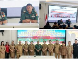 TNI dan Aparat Desa Minahasa Bahas Sinergi Lapangan, Dandim 1302/Minahasa: Sukseskan KDKMP