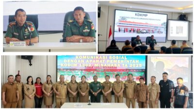 TNI dan Aparat Desa Minahasa Bahas Sinergi Lapangan, Dandim 1302/Minahasa: Sukseskan KDKMP