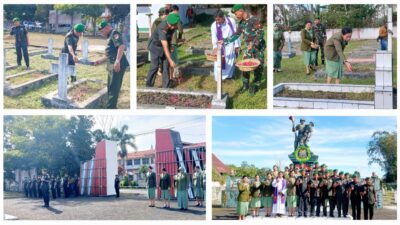 Dandim 1302 Minahasa Pimpin Ziarah ke TMP Tondano, Tandai Peringatan Hari Juang TNI AD