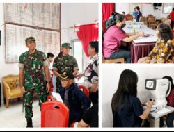 Hari Juang TNI AD, Kodim 1302/Minahasa Gelar Pengobatan dan Cek Mata Gratis di Modoinding