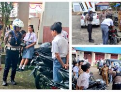 Satlantas Minahasa Tertibkan Knalpot Bising di Sekolah, Utamakan Edukasi dan Kamseltibcarlantas