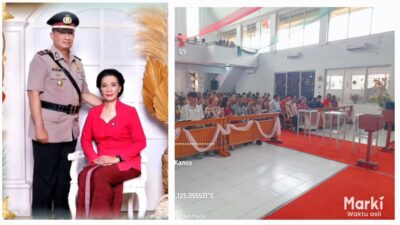 Natal di Tontalete: Saat Kapolsek Kema Berbaur di Barisan Jemaat