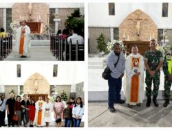 Dandim 1302/Minahasa Ikuti Misa Malam Natal di Gereja Rosa Delima Tondano