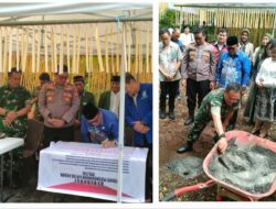 Mewakili Dandim, Kasdim 1302/Minahasa Letakkan Batu Pertama Pembangunan Christian Center Tomohon